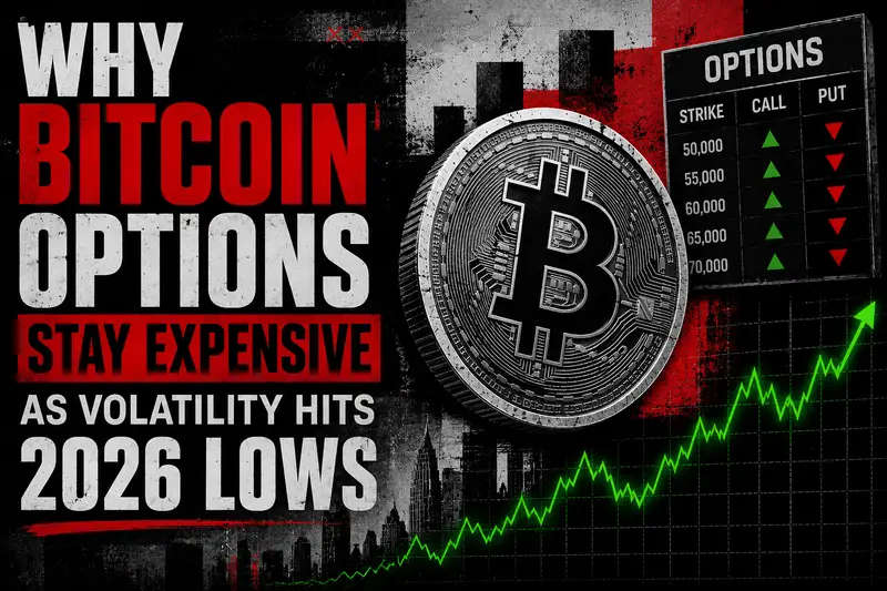 Why Bitcoin Options Stay Expensive as Volatility Hits 2026 Lows